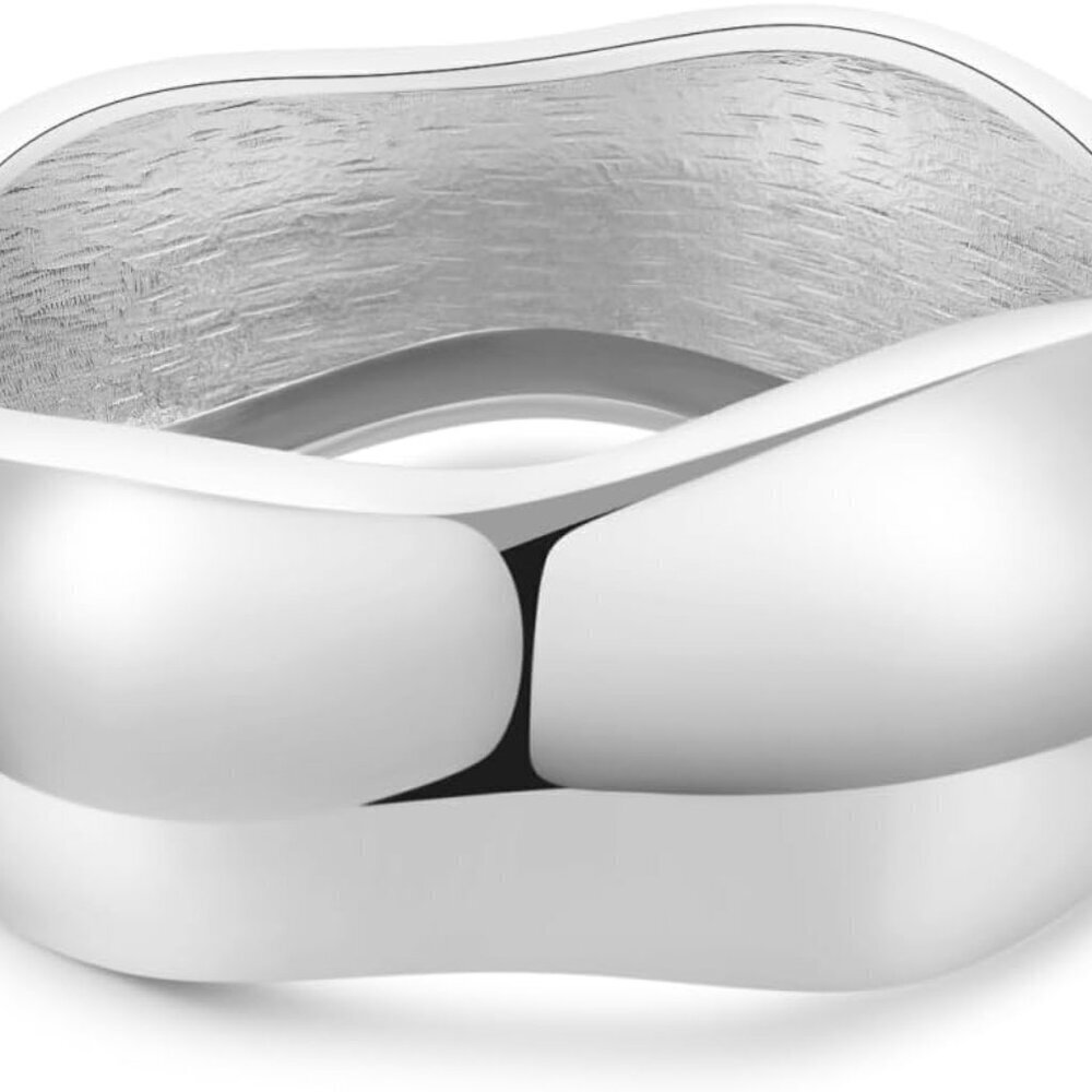 Gold Cuff Bangle Bracelets Women Wide Chunky Minimalist Jewelry Gift